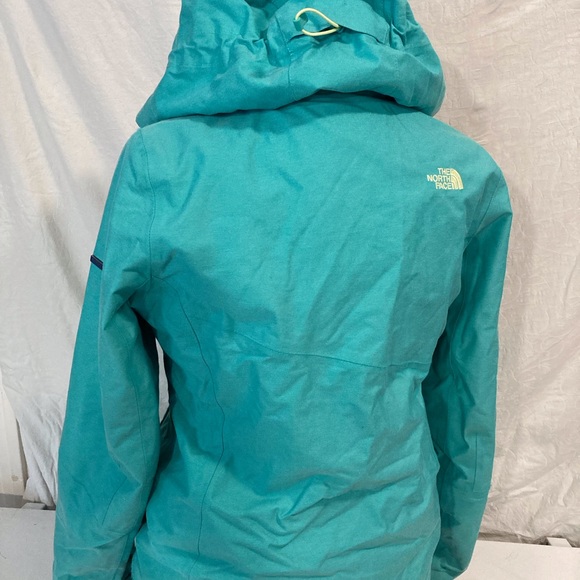 North Face Snowboarding Powder Snow Coat Women Size Medium Green/Blue EC. - Picture 3 of 16